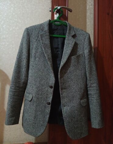 пиджак кожа: Костюм S (EU 36), цвет - Серый