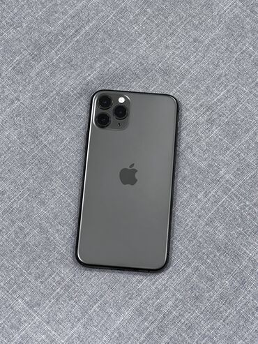 Apple iPhone: IPhone 11 Pro, Б/у, 64 ГБ, Space Gray, Зарядное устройство, Защитное стекло, Чехол, 72 %