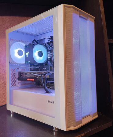 b450m: Компьютер, ядер - 6, ОЗУ 16 ГБ, Для несложных задач, Б/у, AMD Ryzen 5, AMD Radeon RX 580, NVMe