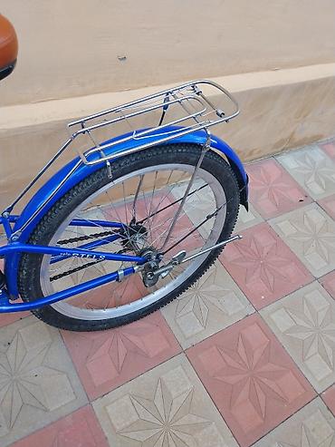 velo rambo: Stels Velo şəhər/komfort tipli velosiped - Rəng: mavi-ağ, qəhvəyi — 6