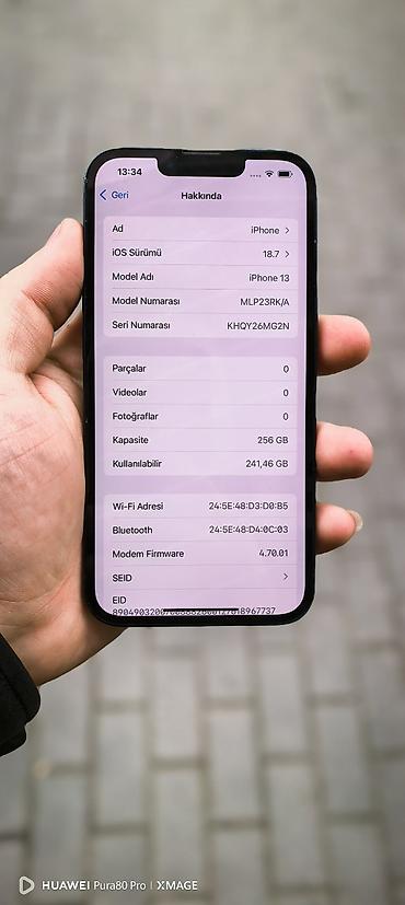 iphone 13 pro max case: IPhone 13, 256 GB, Starlight, Sənədlərlə, Face ID, Zəmanət — 5