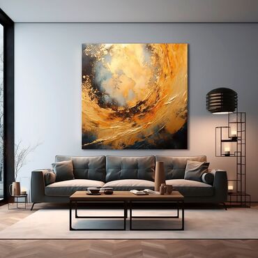 Dizayn, layihə: Modern. Abstrakt janr. Tək tablo. Müasir interyerdə mütləqdir, çünki — 2