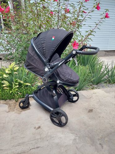 прогулочная коляска cybex бу: Коляска, цвет - Черный, Б/у