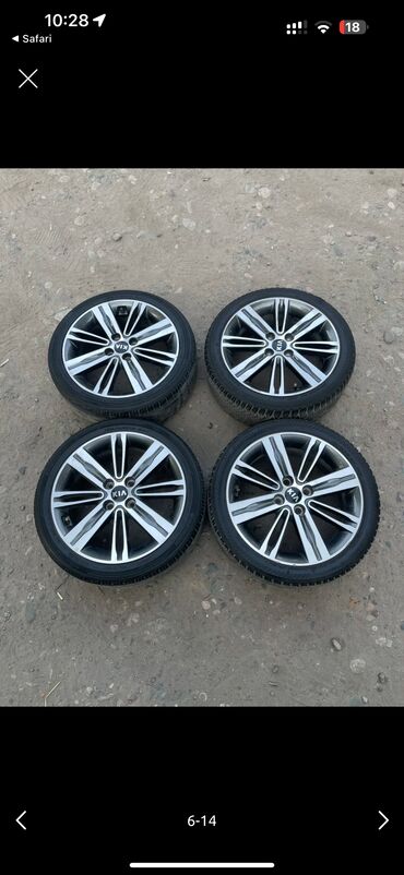 купить диски на ниву бу: Дөңгөлөктөр монтажда 195 / 55 / R 16, Кыш, Колдонулган, Комплект, Жеңил унаалар, Куйма, тешиктери - 4