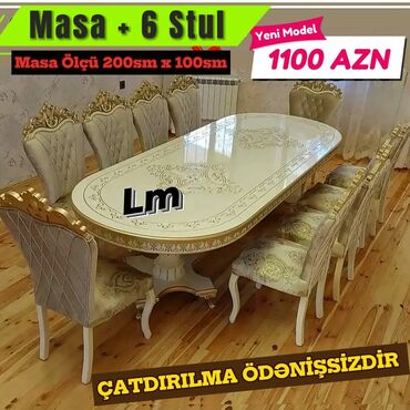 kilim mebel stol stul: Для гостиной, Новый, Нераскладной, Овальный стол, 6 стульев