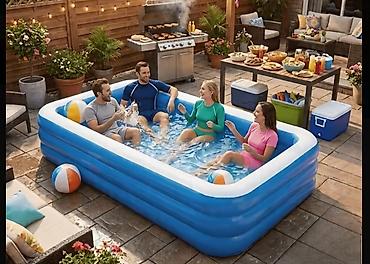 İdman və istirahət: 🌊 Elektron Nasos HƏDİYYƏ! 🎁 INTEX Şişmə Hovuz – Yay üçün ideal seçim! — 1