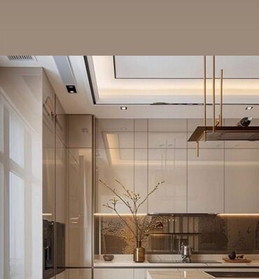 Sifarişlə mətbəx mebeli: Sifarişlə mətbəx dəsti, Parlaq laminat — 10