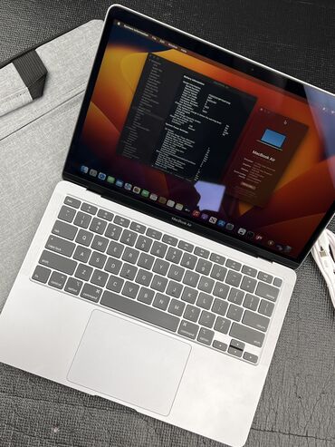 macbook air 13 2020: Ультрабук, Apple, 8 ГБ ОЗУ, Intel Core i3, 13.3 ", Б/у, Для несложных задач, память SSD