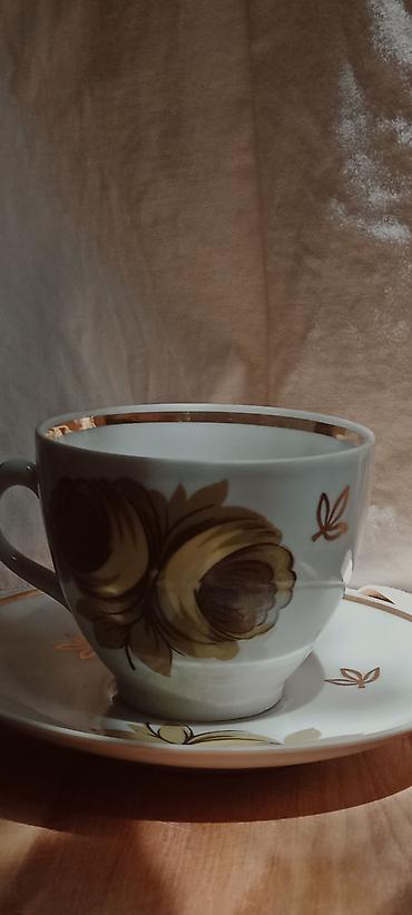 молочник: •Сервиз чайный СССР Барановка 1970г "Тюльпан" зелёный 🔥☕ Клеймо — 4