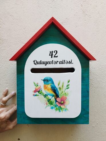 Ev üçün digər mallar: 🌿 Taxtadan hazırlanmış əl işi poçt qutusu 🌿 Həm dekorativ, həm də — 5