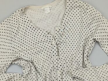 białe t shirty damskie z dekoltem v: Knitwear, H&M, M (EU 38), condition - Good