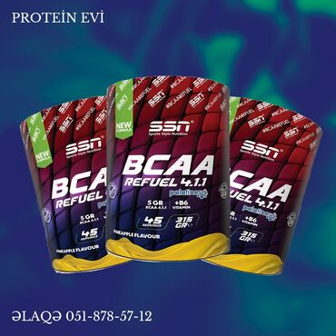 Vitaminlər və BAƏ: SSN Bcaa 315 Gr BCAA (Branched-Chain Amino Acids) xüsusilə əzələ