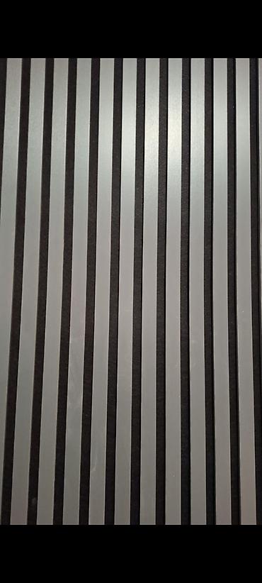 profil c: Alüminium dekorativ lamel panellər - İncə vertikal lamel dizaynı: qara — 2