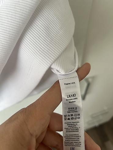 italij: Liu jo bela majica na bretele, original, samo skinuta etiketa. Placena — 3