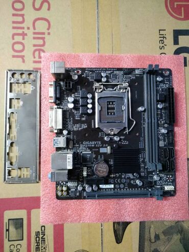 материнские платы intel b250: Материнская плата, Б/у, Gigabyte, LGA1151 v2, ATX, Для ПК