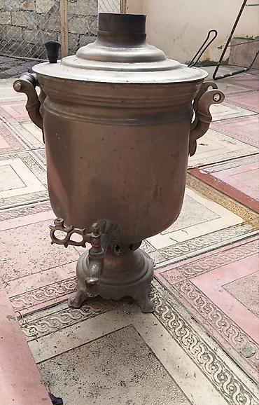 gen: Klassik metal samovar - Material: Tökmə/metal korpus və dayanıqlı — 1