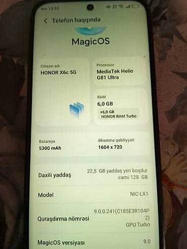 ucuz direksiyon seti: Honor X6c, 128 GB, rəng - Qara — 3