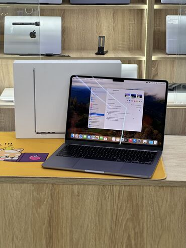 Ноутбуки: Ноутбук, Apple, 8 ГБ ОЗУ, Apple M2, 13.5 ", Б/у, Для работы, учебы, память SSD