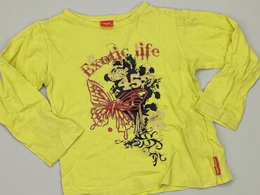 żółta bluzka z długim rękawem: Blouse, 4-5 years, 104-110 cm, condition - Good