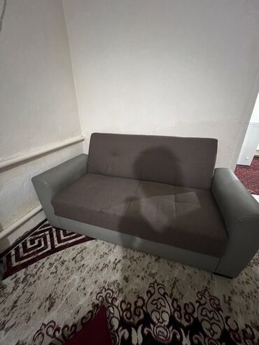 альянс мебель бишкек: Диван-кровать, цвет - Серый, Б/у