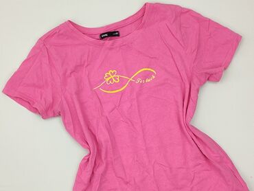 różowa koszulka niemiec: Sinsay, T-shirt damski, XS