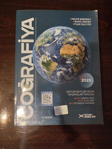 Школьные учебники: Məhsul: “Coğrafiya – Abituriyentlər üçün tapşırıqlar toplusu (2025)” — 1