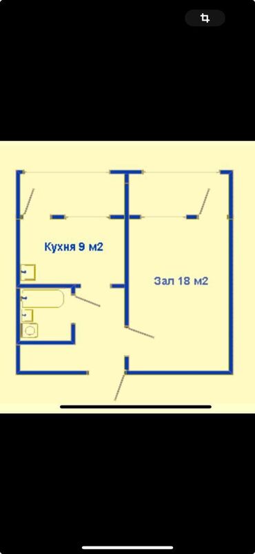 продам дом в джалал абаде: 1 комната, 35 м², 106 серия, 6 этаж, Косметический ремонт
