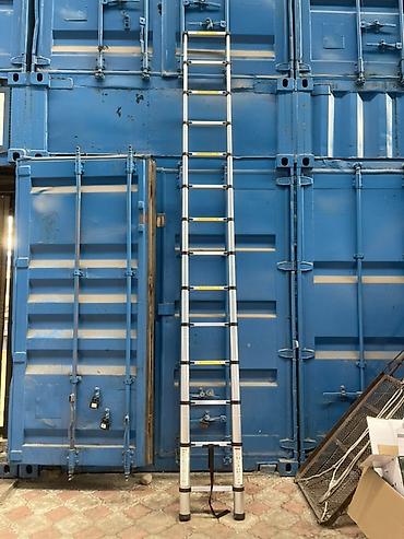 Телескопические стремянки: Телескопическая стремянка, Высота: 4–5 м, Новый, Материал: Алюминий — 9