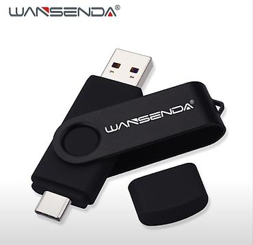 usb otg: Wansenda USB Flash kart yaddaş 128 qb. micro USB otg — 1