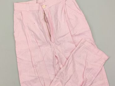 spodnie legginsy ocieplane damskie: Material trousers, M (EU 38), condition - Good