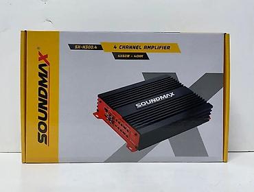 islenmis masin maqintafonlari: Soundmax SX-N300.4 – 4 kanallı Class AB avtomobil gücləndiricisi — 1