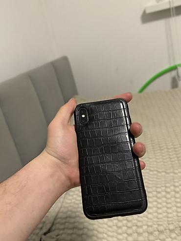Apple iPhone: IPhone X, Б/у, 64 ГБ, Jet Black, Чехол, 100 % — 3