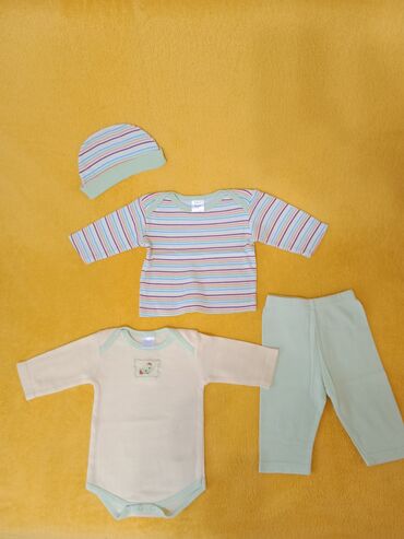 set od bambusa za bebe: Komplet: Pantalone, Bodi, 62-68