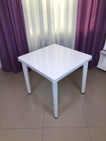 Bağ, çöl masa və oturacaq dəstləri: Yeni, Kvadrat masa, 4 stul, Açılmayan, Stullar ilə, Plastik, Azərbaycan — 8
