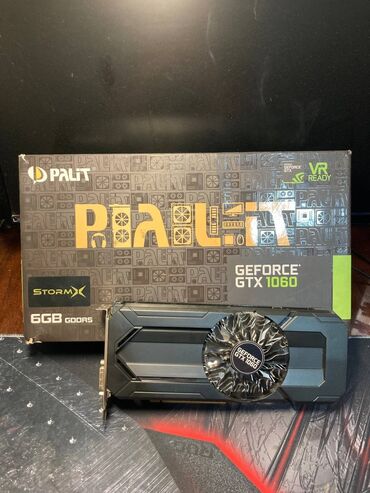 видеокарты nvidia geforce: Видео карта, Колдонулган, Palit, GeForce GTX, 6 ГБ, ПК үчүн