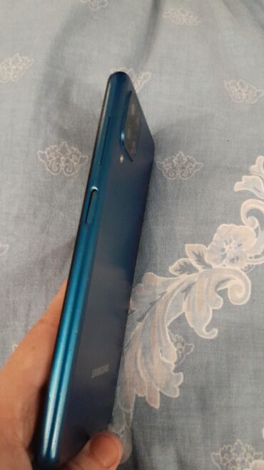 orjinal ses: Samsung Galaxy A12, 64 GB, rəng - Mavi, Qırıq