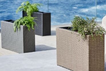 Baštenska dekoracija: Pletena Bastenska Zardinjera NOVO za Terasu i Bastu AKCIJA Cene nisu — 1