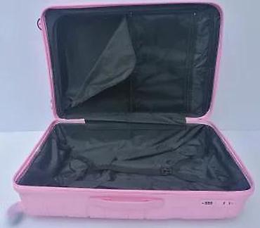 Putni koferi i torbe: Tvrdi kofer za putovanja – ružičasti - Materijal: čvrsta — 12