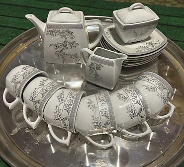 ariqlama cay: Çay dəsti, rəng - Ağ — 1