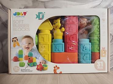 обезьяна: Набор мягких резиновых кубиков JDLT (Jun Da Long) Soft Rubber Blocks — — 2