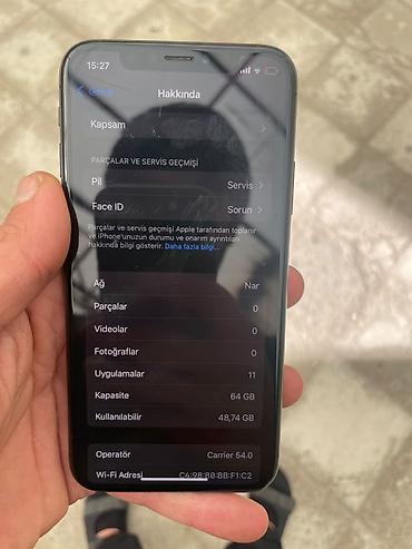 iphine: IPhone X, 64 GB, Space Gray, Face ID — 7