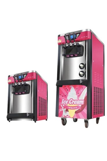Fri aparatları: Dondurma aparatı Goshen 3 rəngli Yumşaq Dondurma Maşını ✅️ Stolüstü