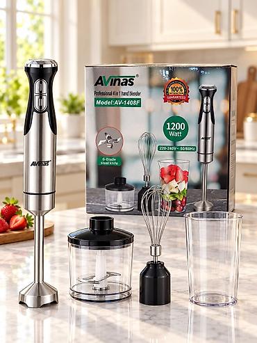 🔥 Blender Dəsti 4-ü 1-də – 1200W! 🥤 Mətbəxdə rahatlıq və sürət bir