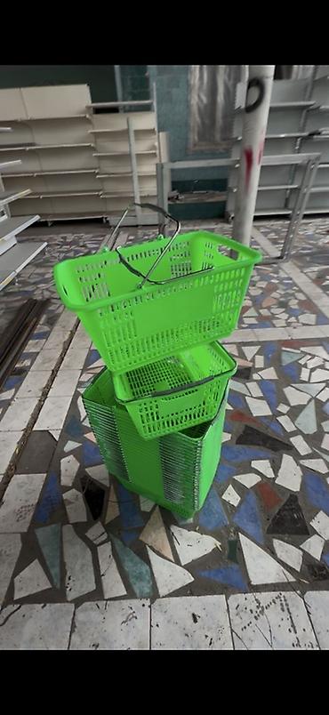 Соода жабдуулары: Пластиковые покупательские корзины для магазина - Формат: ручные — 3