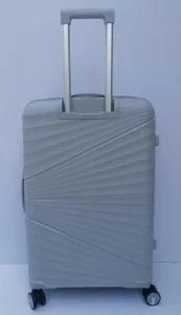 Putni koferi i torbe: Tvrdi kofer na točkićima – sivi - Materijal: lagana i izdržljiva — 16