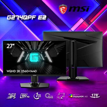 komputer monitor: 👉 MSİ G274QPF E2 Gaming Monitor Ümumi monitor displeyləri normal
