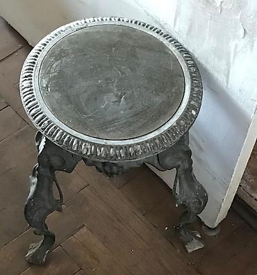 diffenbaxiya bitkisi: Barokko üslubunda metal mebel dəsti - 1 ədəd düzbucaqlı konsol/üst — 3