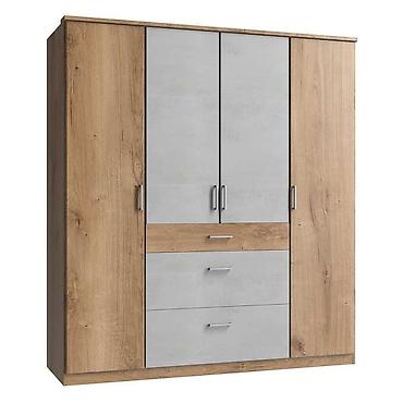 dolab gence: Düz dolab, Yataq otağı üçün, Paltar üçün, Açılan, Korpuslu, 3 qapılı — 2