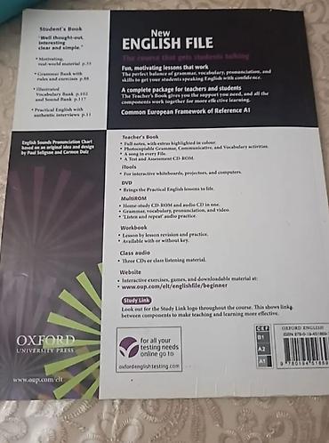 cd kart: Məhsul: New English File – Beginner Student’s Book (Oxford University — 2