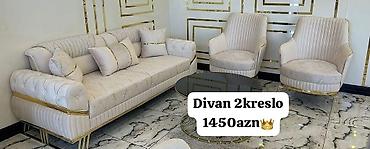 Sifarişlə divanlar: Divan, Qonaq otağı üçün, Parça, Bazasız, Açılmayan — 47
